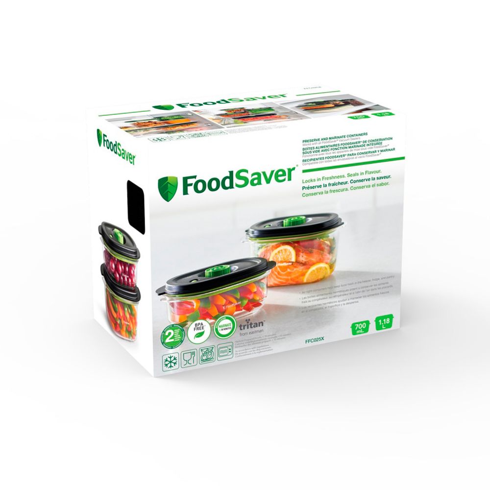 ▷ Chollo Tupper FoodSaver de envasado al vacío para marinar alimentos por  sólo 11,99€ (-40%)
