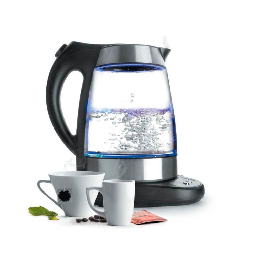 Hervidor eléctrico de cerámica, jarra de té de agua inalámbrica, jarra de  té retro de 1 litro, 1000 W de agua rápida para té, café, sopa, base