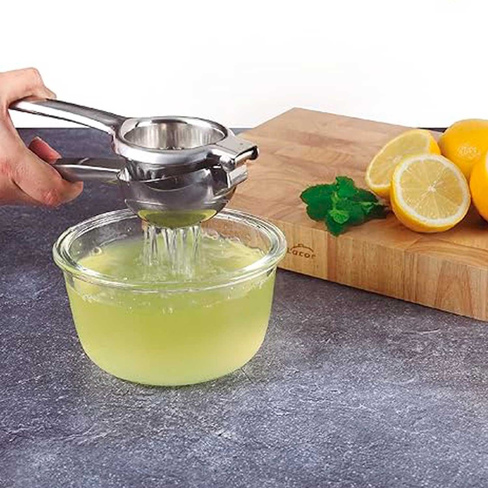 Exprimidor Manual de cítricos de acero inoxidable, exprimidor de limón,  naranja