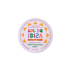 Protector solar corporal ecológico sólido FPS30 para niños y bebés, en lata, 100 g - Sol de Ibiza