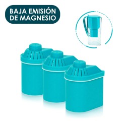 Pack 3 filtros de repuesto para depurar e ionizar el agua, baja emisión de magnesio - Alkanatur