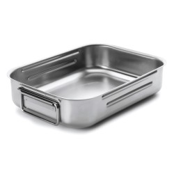 Bandeja de acero inoxidable para horno con asas, 45 cm - Lacor