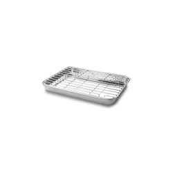 Bandeja con rejilla de acero inoxidable para horno, 21,5 cm - Lacor