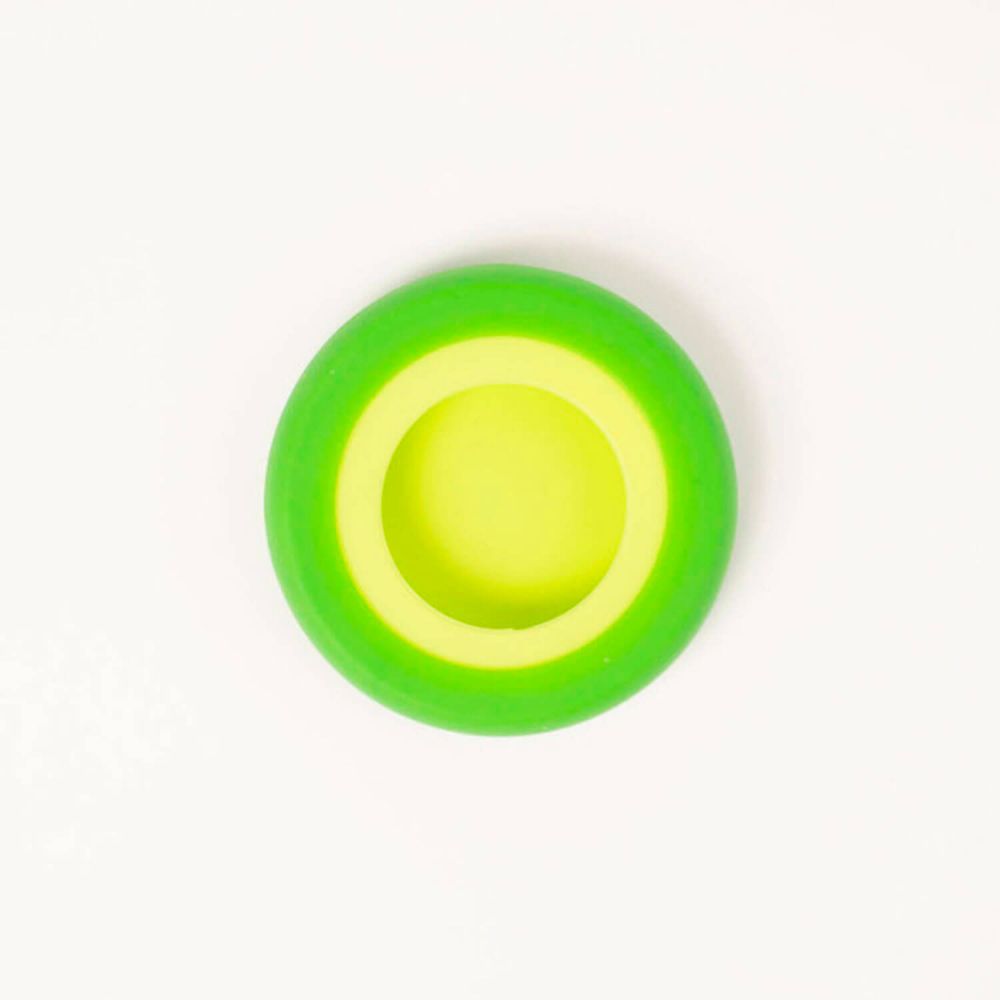 Tapa ajustable de silicona y vidrio, verde - Food Huggers
