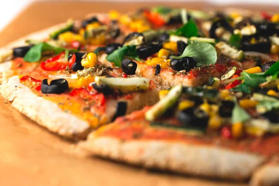 Receta Pizza sin gluten con verduras - Apta para celíacos