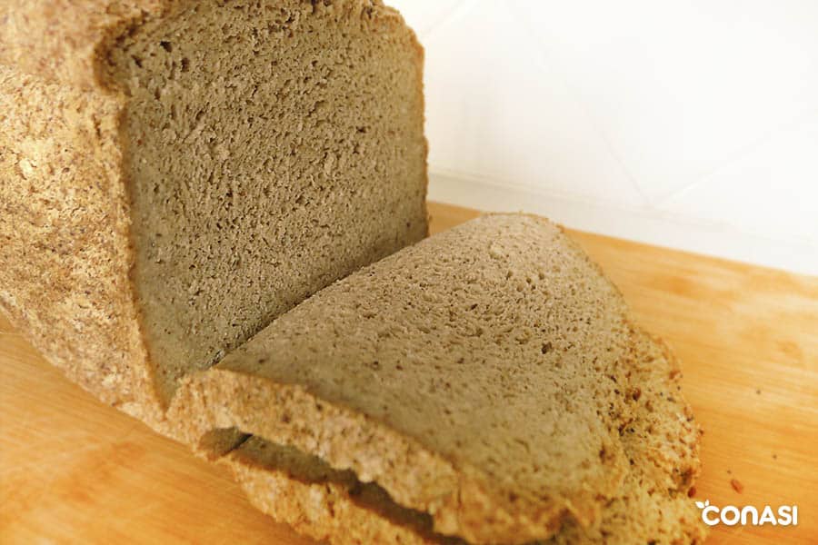 Receta de pan sin gluten de sarraceno, arroz, masa madre y semillas