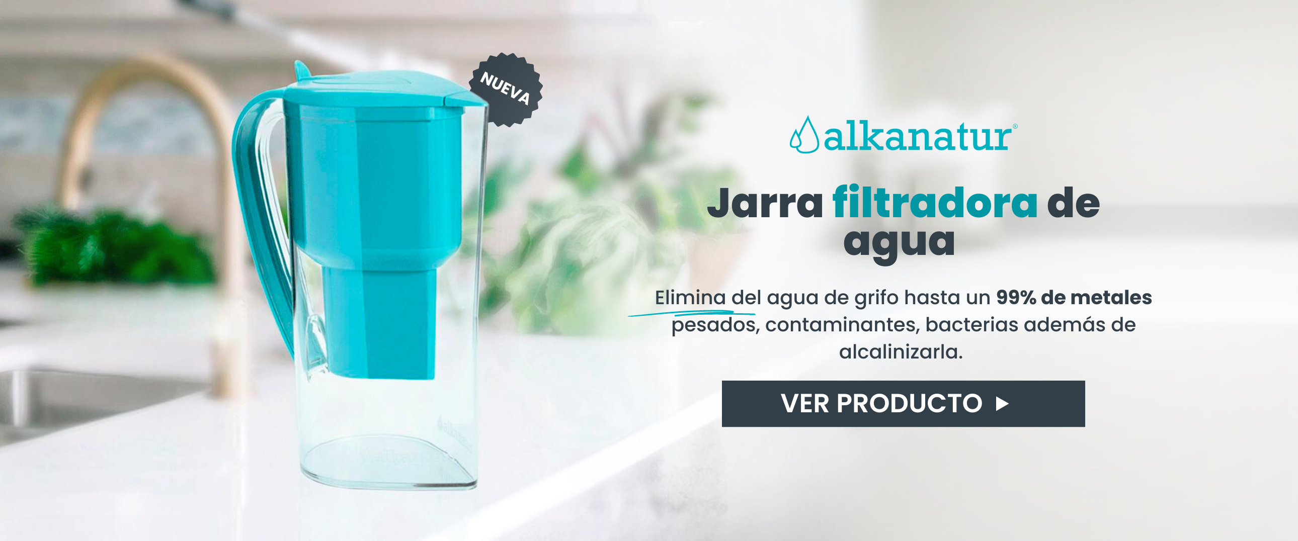 Jarra filtradora de agua Alkanatur